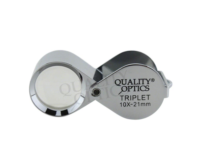 Quality Optics Hastings 10X Loupe Highest Optical Grade Glass Element Lens Includes Leatherette Pouch - Image 1